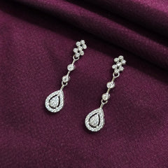 925 Sterling Silver Teardrop Sparkle Jewellery Set