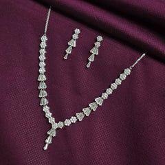 925 Sterling Silver Emerald-Cut Jewellery set