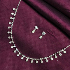 925 Sterling Silver Stone Charm Jewellery set